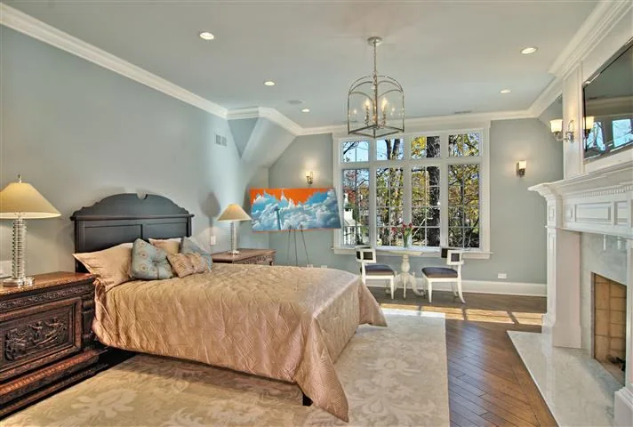 Primary bedroom in the Blackthorn Residence.
