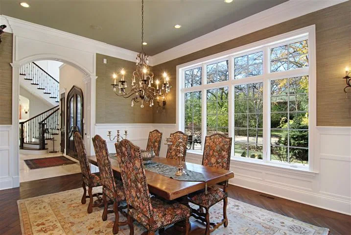 Formal dining room in the Blackthorn Residence.